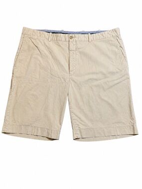 Bobby Jones Mens Shorts Size 42 Khaki Beige Cotton Lycra Golf Chino Classic Fit